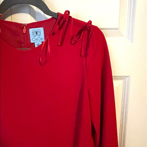 New CeCe Long Sleeves Women's Dress Red Size 4 - Picture 11 of 12